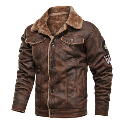 Men's Suede Casual Loose Jacket – Smart Casual Outerwear