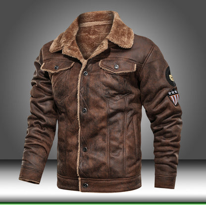 Men's Suede Casual Loose Jacket – Smart Casual Outerwear