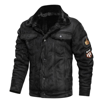 Men's Suede Casual Loose Jacket – Smart Casual Outerwear