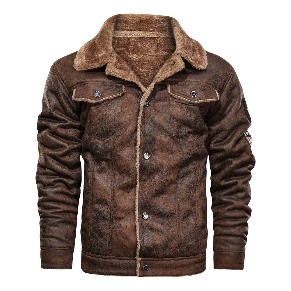 Men's Suede Casual Loose Jacket – Smart Casual Outerwear