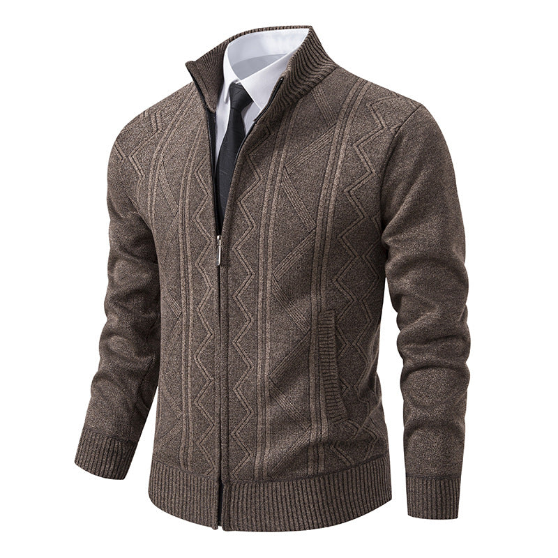 Men's Casual Loose Cardigan Sweater – Open Front Knitwear