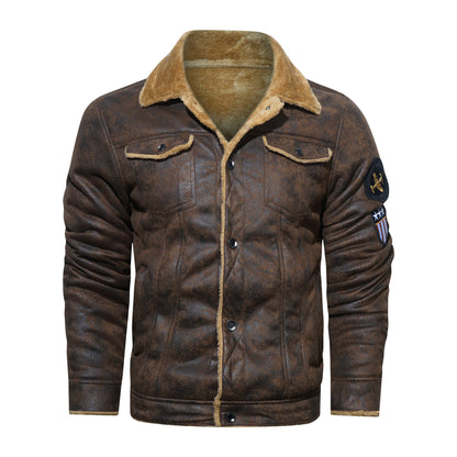 Men's Suede Casual Loose Jacket – Smart Casual Outerwear