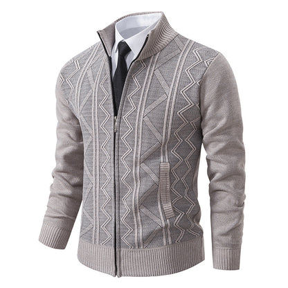 Men's Casual Loose Cardigan Sweater – Open Front Knitwear
